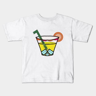 Juice with ICE and orange slice. Kids T-Shirt